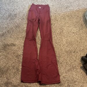 Rue21 Burgundy Flare Leggings